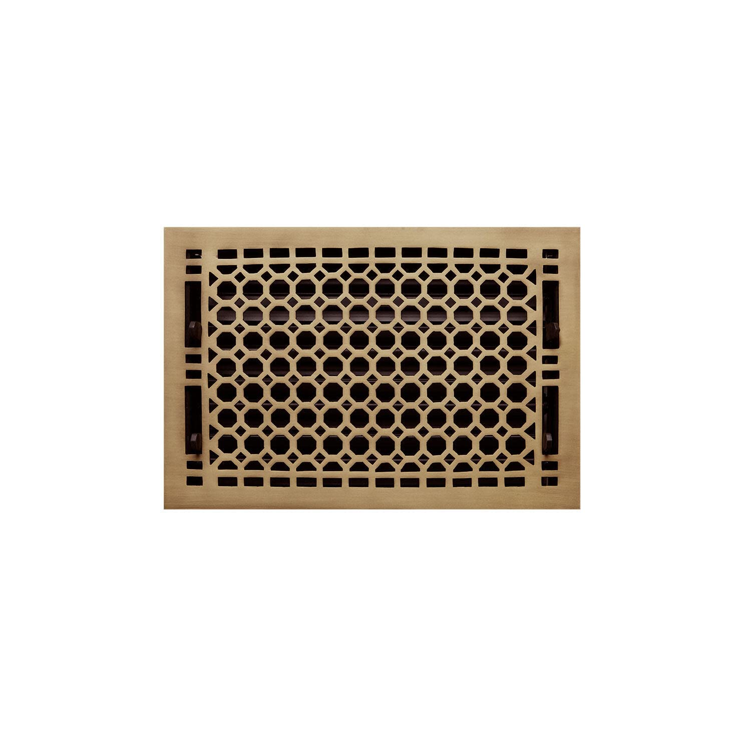 Signature Hardware 301671 Honeycomb Brass Floor Register - 8