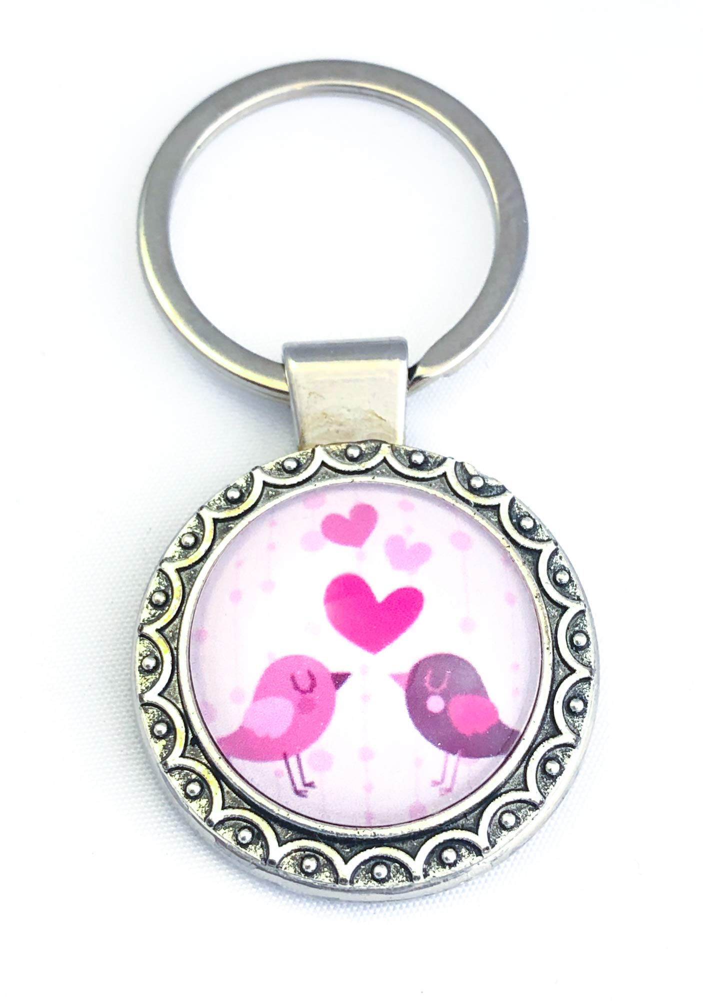 Romantic Love Birds Keychain for Women - Cute Couple Gift for Valentine's Day, Anniversary & Wedding - Perfect for Key Rings, Bags & Gifts