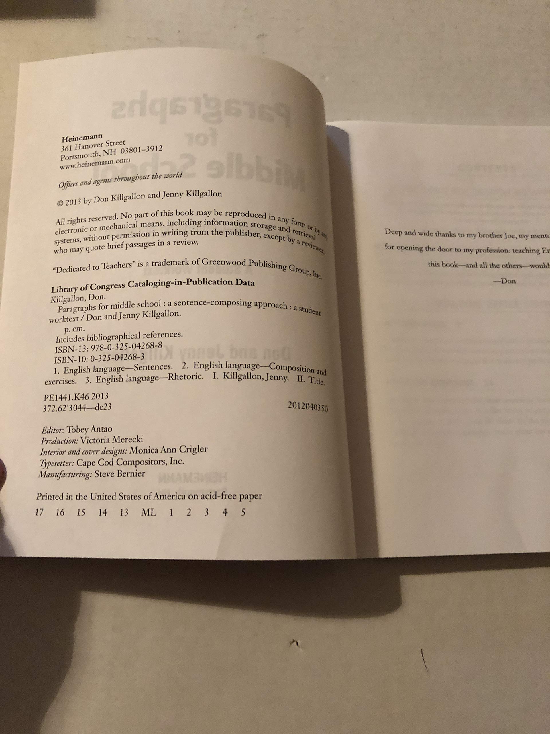 Middle School Writing Guide: Sentence-Composing Approach for Better Paragraphs - Perfect for Classroom Learning & Homeschool Writing Practice
