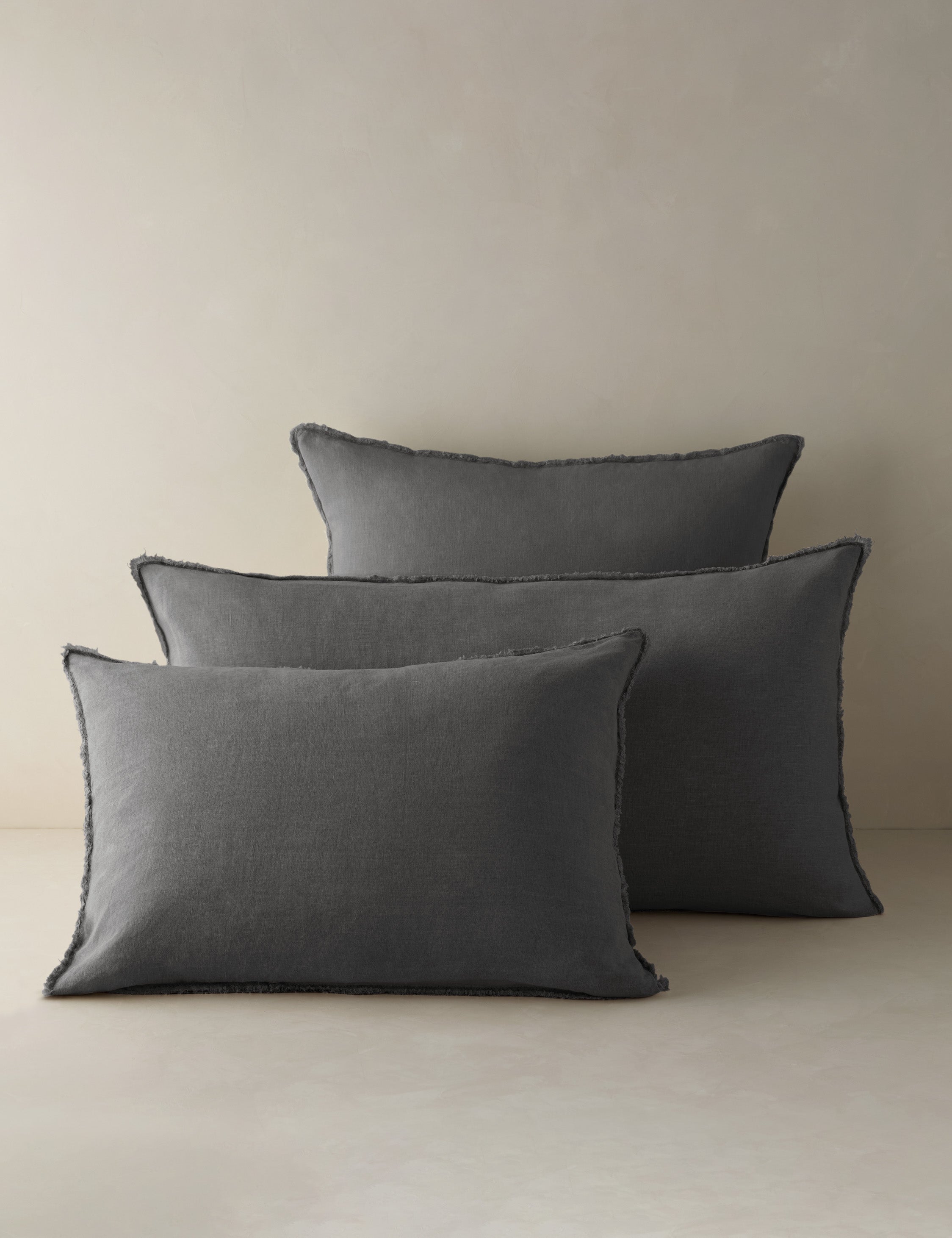 Blair Stonewashed Linen Sham by Pom Pom at Home - Premium Quality Decorative Pillow Cover for Bedroom & Living Room Decor