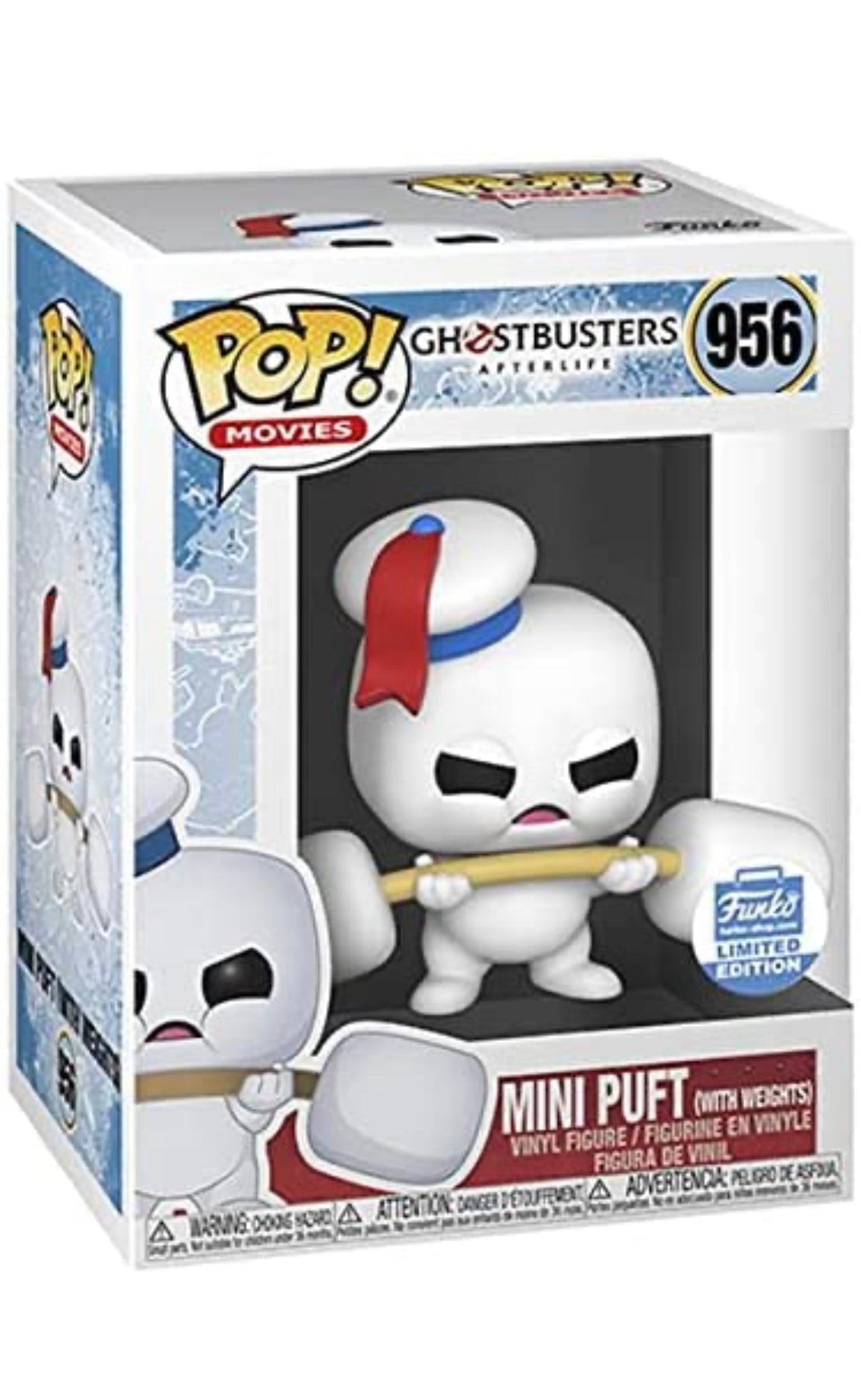 Ghostbusters 3: Afterlife Mini Puft with Weights Pop! Vinyl Figure - Collectible Movie Merchandise for Fans & Home Decor Display