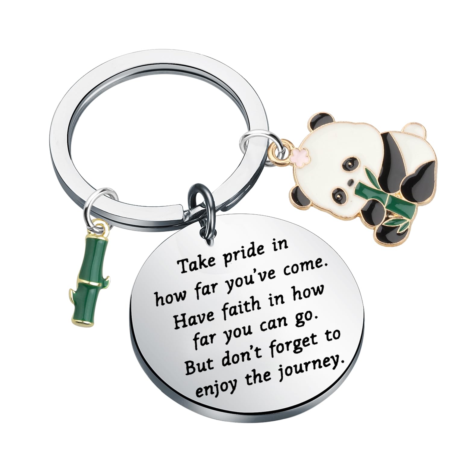Cute Panda Keychain Jewelry - Perfect Panda Gifts for Panda Lovers - Motivational 