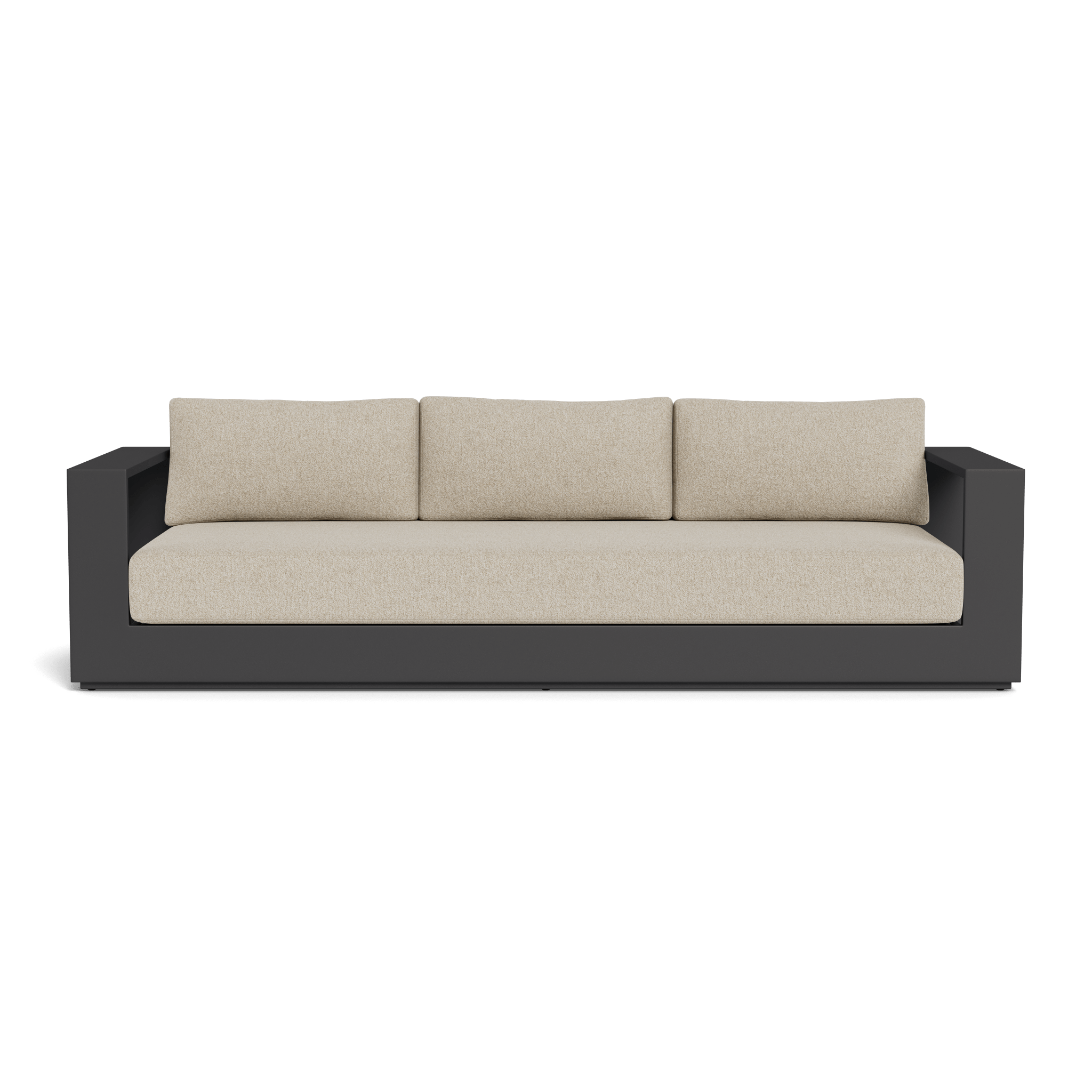 Hayman Aluminum 3-Seat Outdoor Patio Sofa Set - Modern All-Weather Garden Furniture for Backyard, Poolside & Deck Relaxation