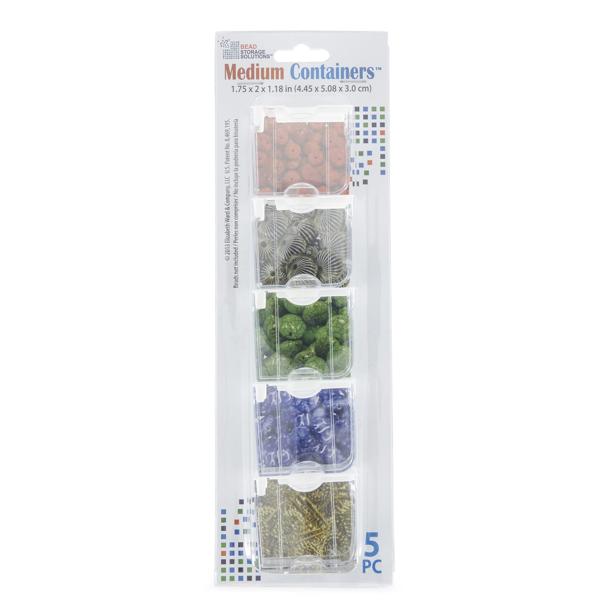 Stackable Plastic Organizer Tray Set with Lids - 32 Medium Size Storage Containers for Beads, Crafts & DIY Supplies | Perfect for Jewelry Making, Scrapbooking & Home Organization