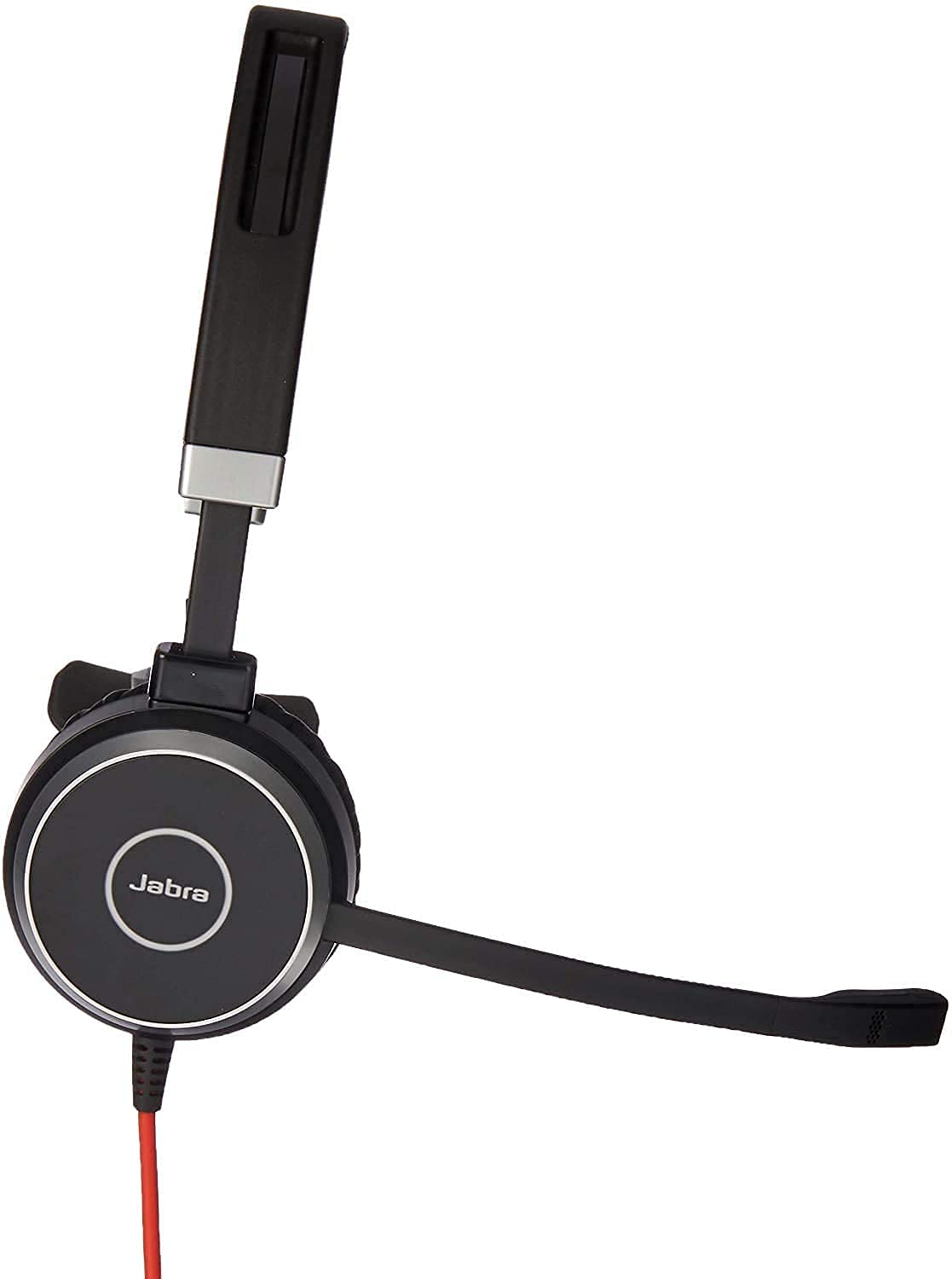 Jabra Evolve 40 MS Professional Wired Mono Headset with Noise-Canceling Mic - Crystal Clear Calls & Music, 3.5mm/USB Connectivity for Office, Home Office & Remote Work (New/Renewed)