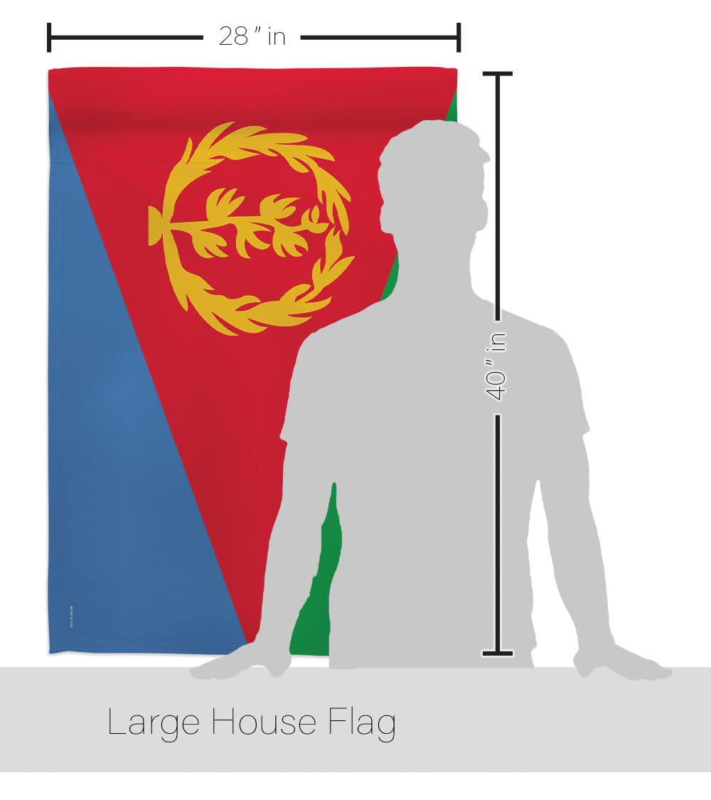 Eritrea National Flag Set 28x40in w/Pole for Home & Garden Decor