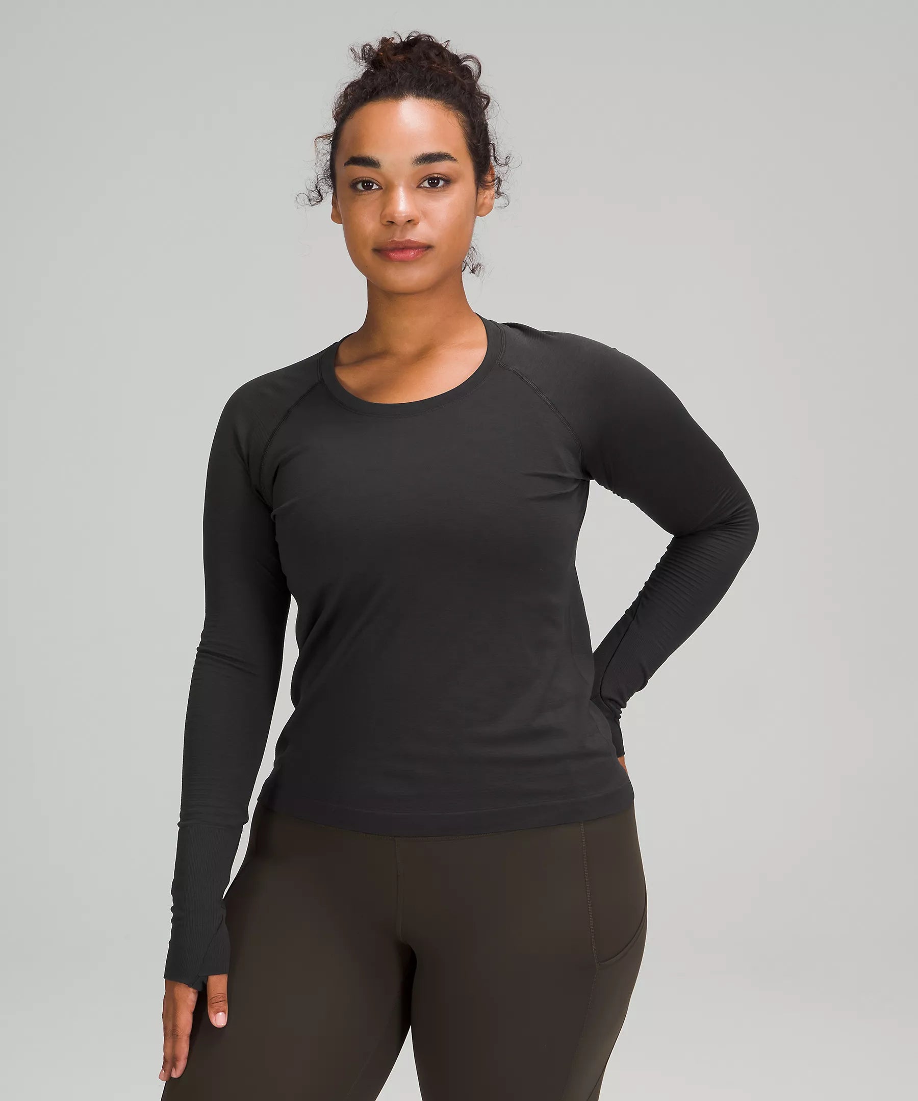 Lululemon Women's Swiftly Tech Long Sleeve Shirt 2.0 - Moisture-Wicking Workout Top for Running, Yoga & Gym | Lightweight & Breathable Activewear