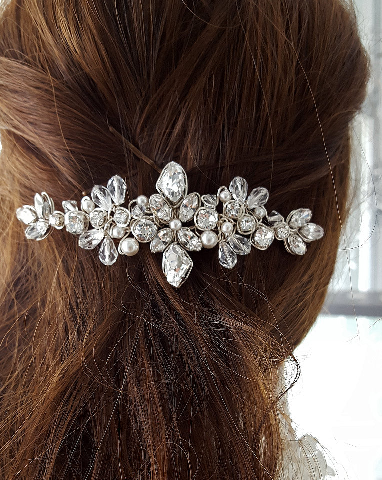 Elegant Bridal Hair Comb - Small Classic Crystal Side or Veil Headpiece by Kezani | Perfect for Weddings, Prom & Special Occasions