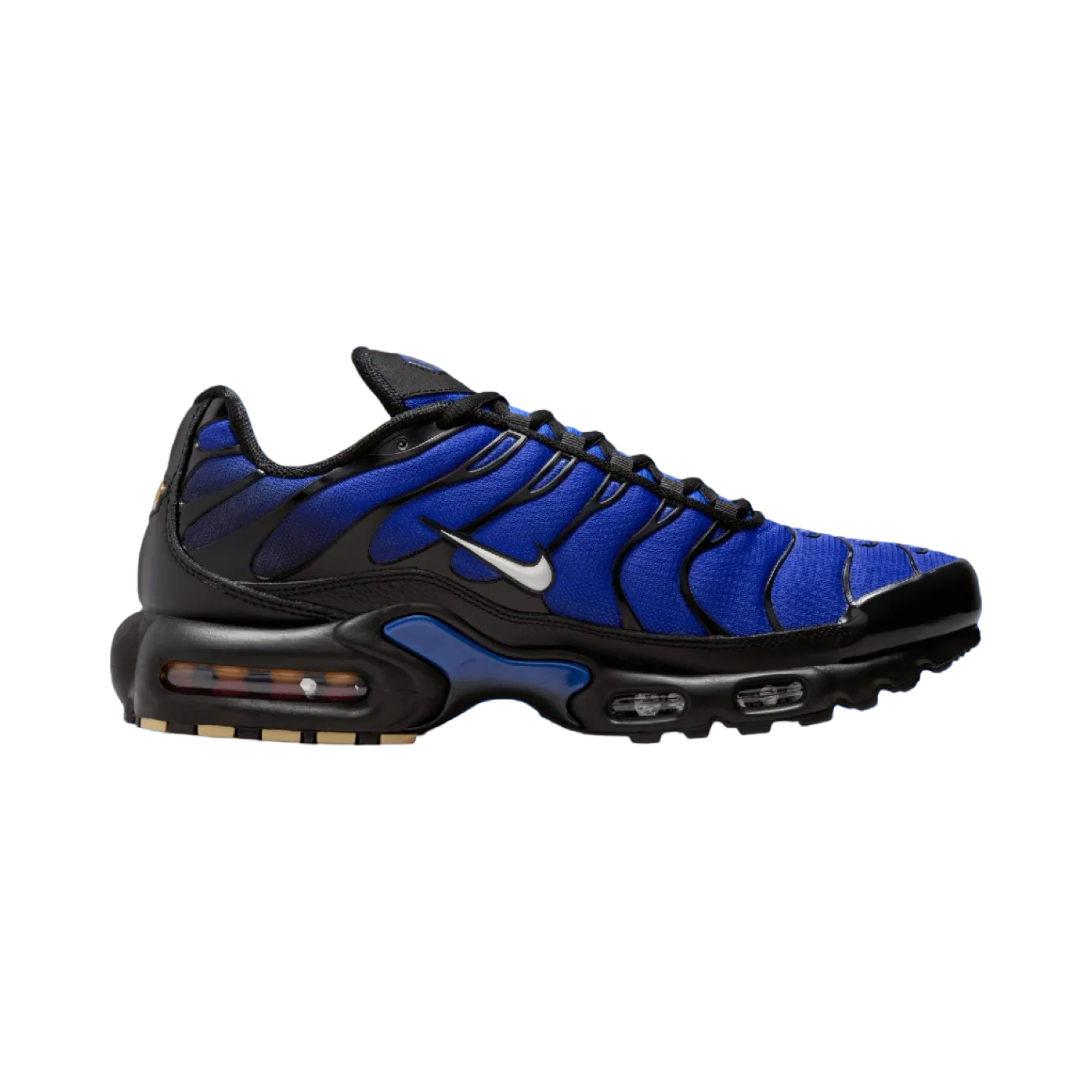 Nike Air Max Plus Premium Running Shoes for Men - Black Phantom & Racer Blue - Comfortable Athletic Sneakers for Jogging, Gym & Casual Wear