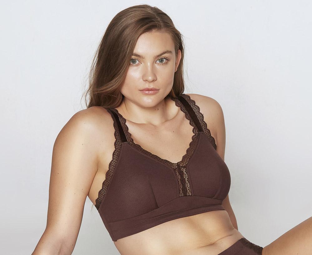 Parfait Dalis Wire Free Bralette - Comfortable Seamless Deep Nude Bra for Women | Perfect for Yoga, Lounge & Everyday Wear