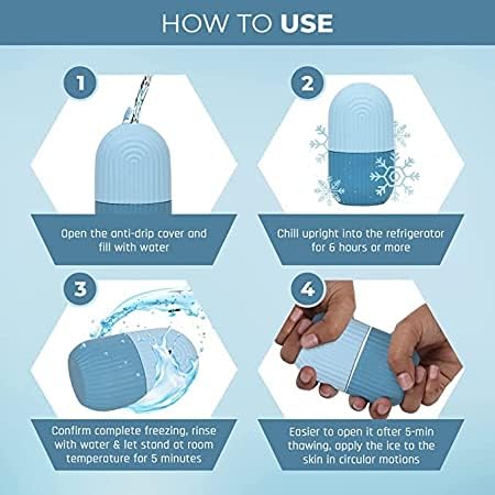 **Ice Roller for Face & Body - Cooling Massager for Puffy Eyes, Neck & Skin Tightening - Portable, Unbreakable & Reusable for Glowing Skin - Perfect for Home, Travel & Post-Workout Recovery**