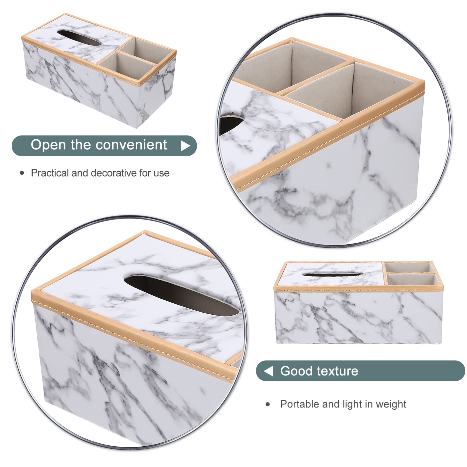 Decorative Tissue Box Holder for Living Room - Creative Napkin Storage Organizer with Lid | Home Decor Accessory for Sofa, Coffee Table & Bathroom