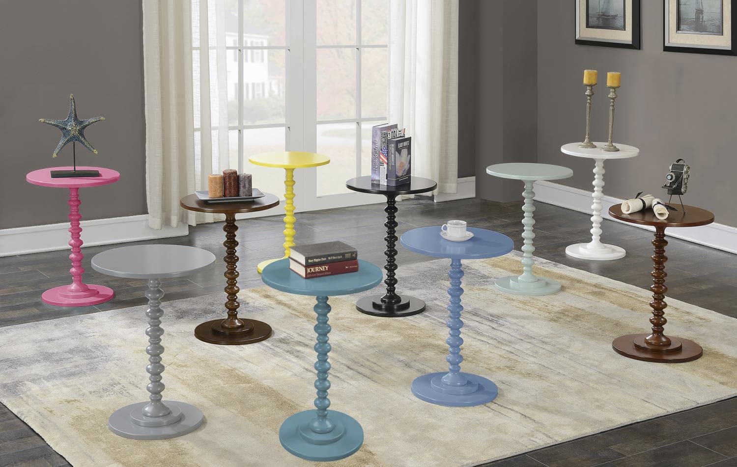 Convenience Concepts Palm Beach Spindle Table 17.75