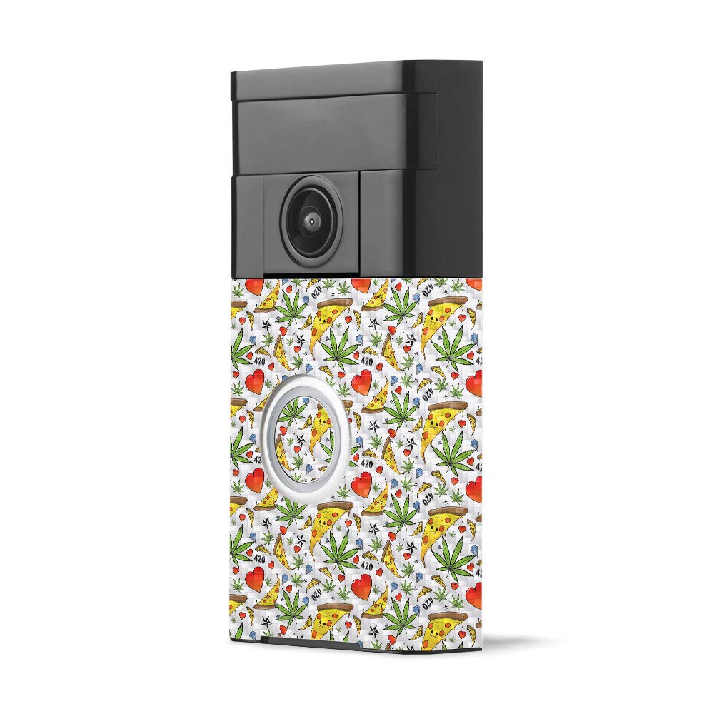 Premium Carbon Fiber Skin for Ring Video Doorbell - Protective & Durable Textured Cover | Easy to Apply & Remove | Made in USA | Perfect for Home Security & Smart Doorbell Customization