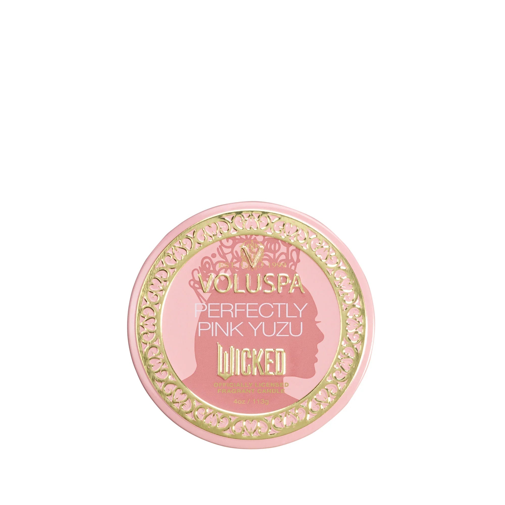 Glinda’s Perfectly Pink Yuzu Mini Tin Candle (Wicked Collection) – Sweet Citrus Scent for Home, Office & Gifts – Aromatherapy & Relaxation
