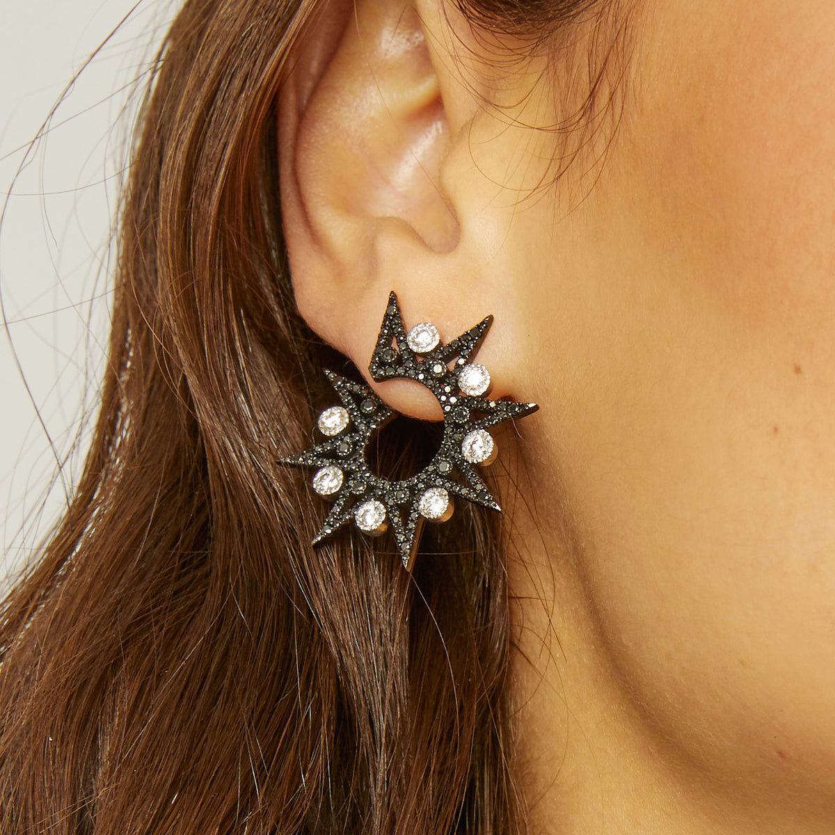 Lyra Black Earrings for Women - Elegant Gothic Dangle Earrings for Party, Wedding & Everyday Wear