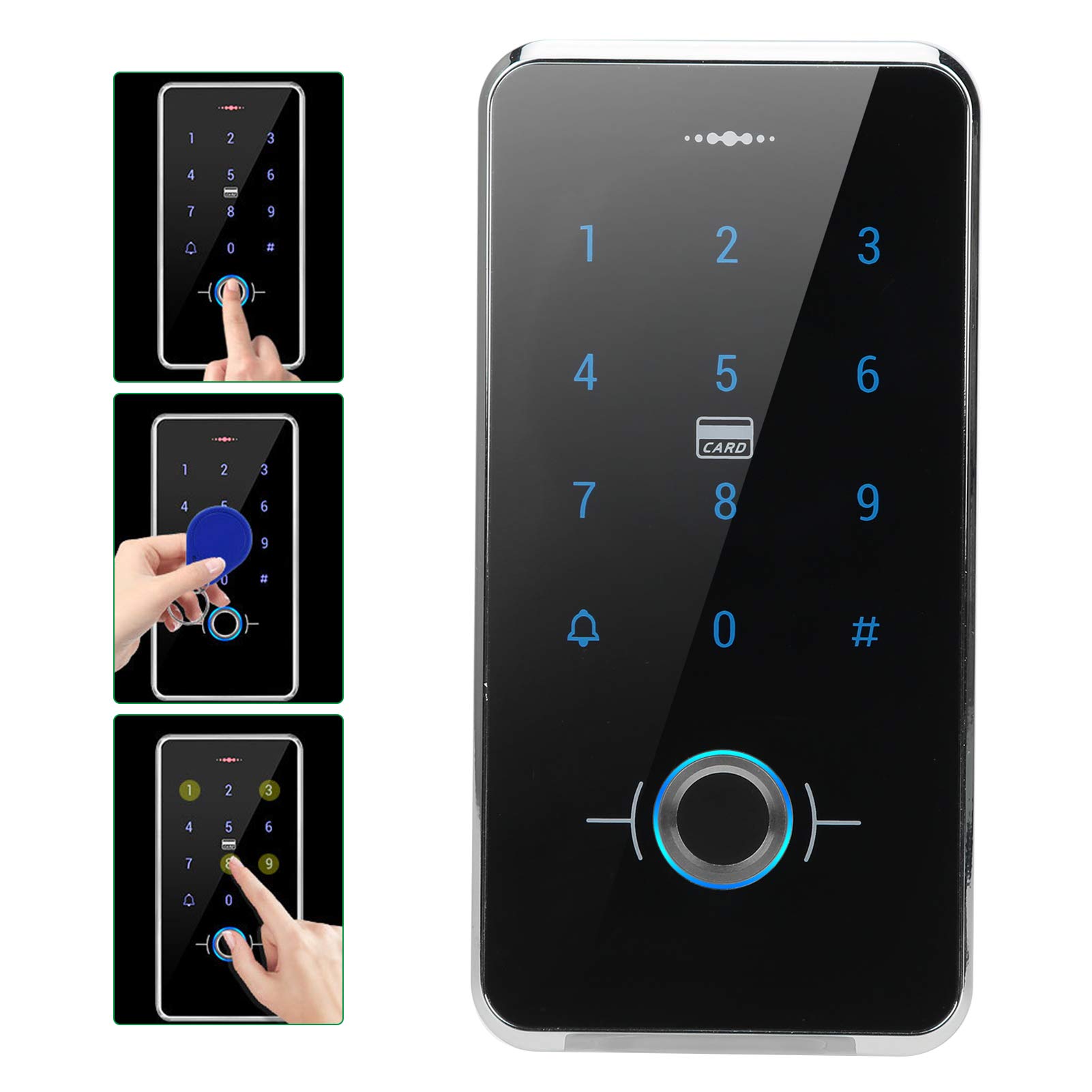 Waterproof Fingerprint Access Control Keypad - IP66 Rated Electronic Door Lock Opener with Remote Control for Home Security, Office Entry & Gated Communities (Ideal for Front Doors, Apartment Buildings & Commercial Gates)