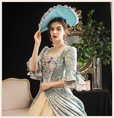 Victorian Ball Gown for Women - Elegant Long Party Dress with Rococo Details | Perfect for Masquerade Balls, Renaissance Fairs & Historical Reenactments