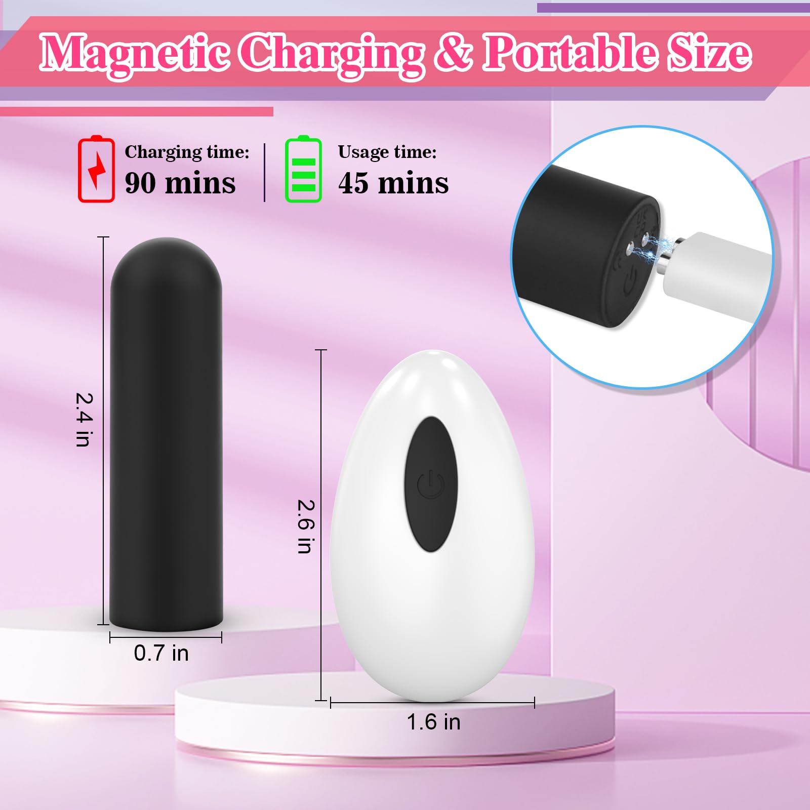 AIVSMY Mini Remote Control Vibrating Panty - 10 Speed Wearable Vibrator for Women & Couples, Adjustable Bullet Vibrator for Clitoral Stimulation - Perfect for Long Distance Play, Date Nights & Secret Adult Games