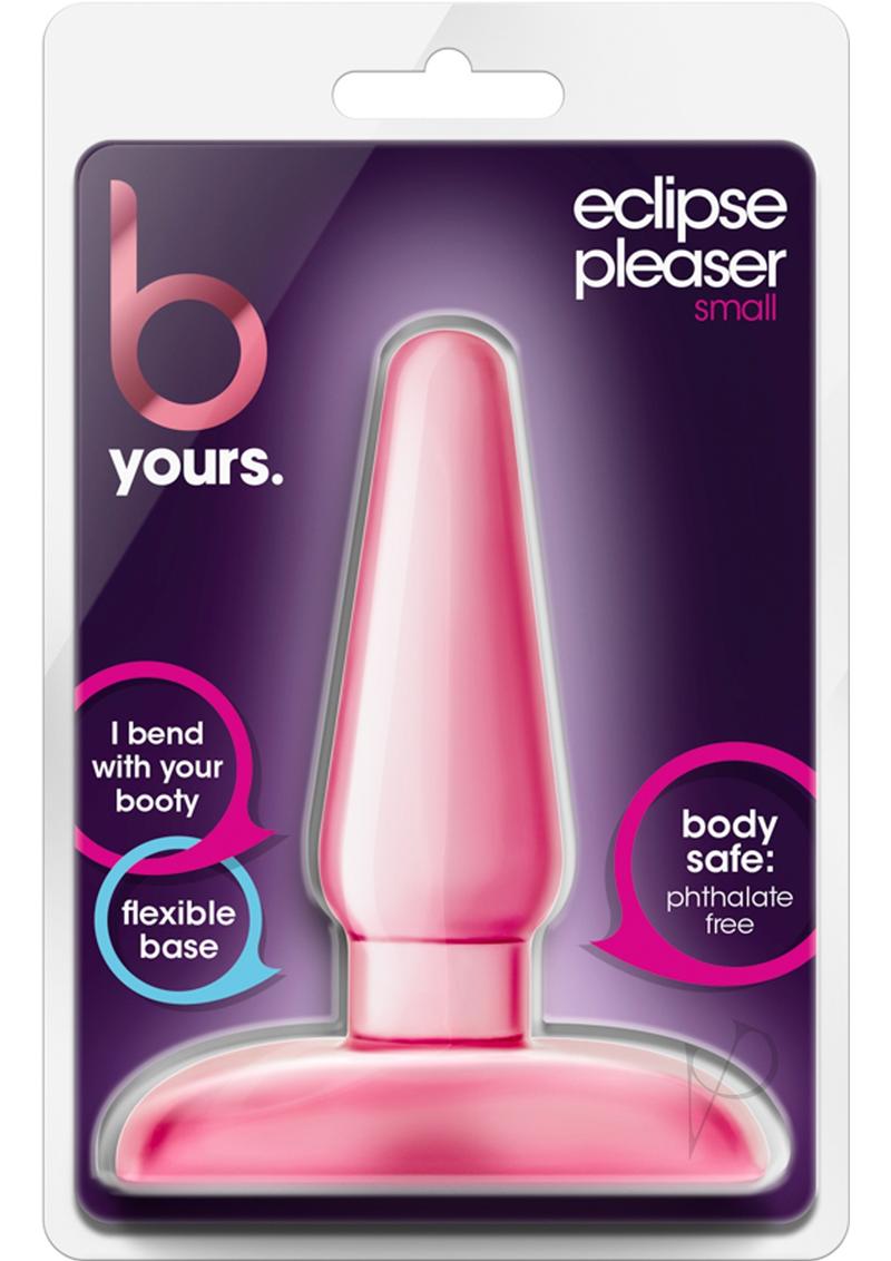 B Yours Eclipse Pleaser Butt Plug - Small Size, Pink - Sensual Adult Toy for Couples & Solo Play