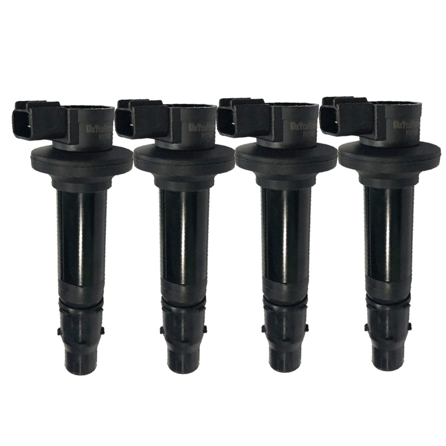 4 PCS Motorcycle Ignition Coils Compatible with 1999-2002 Yamaha RJ03 RJ031 YZF R6 600 - Replacement for 5EB-82310-00-00 F6T549 - High Performance Spark Plugs for Smooth Riding & Racing