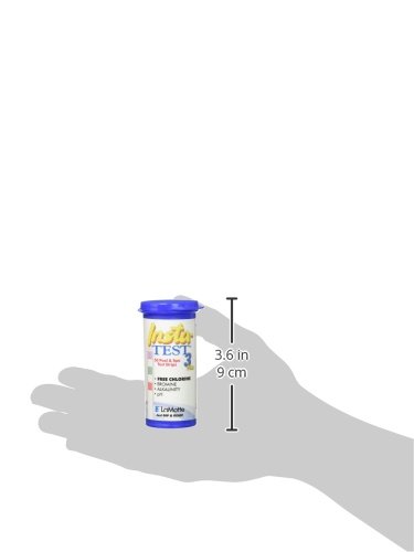 Lamotte Insta Test 3 Swimming Pool Water Test Strips - 50 Count | Fast & Accurate pH, Chlorine & Alkalinity Testing | Perfect for Pool Maintenance & Spa Water Quality Control