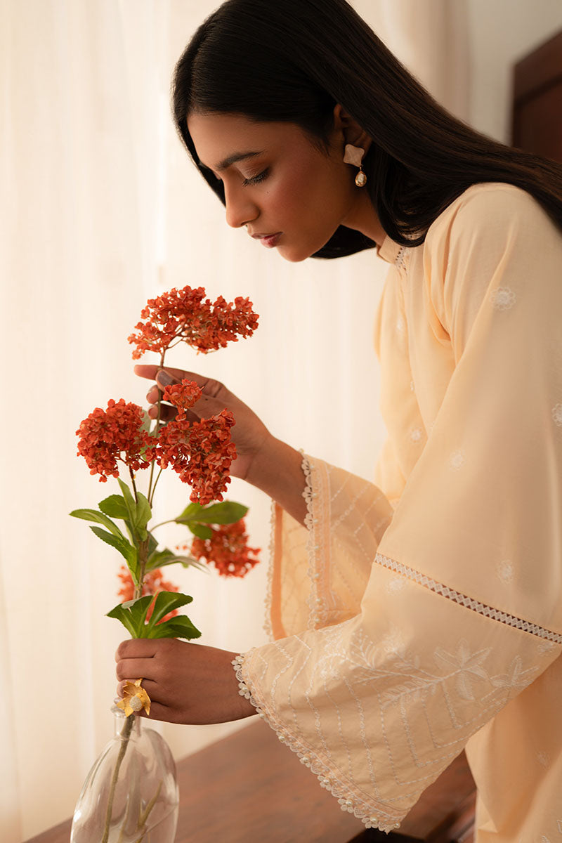 French Glow 3-Piece Embroidered Lawn Suit for Women - Elegant Summer Outfit for Parties, Weddings & Special Occasions
