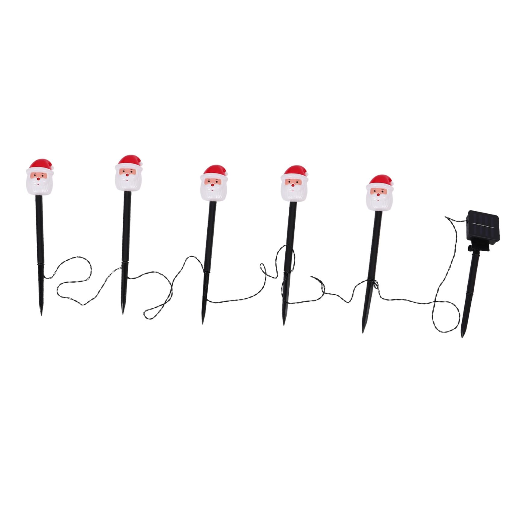 SUPVOX 6 Pack Solar Powered Outdoor Lights - Waterproof Garden Decor, Pathway & Courtyard Lighting, Christmas Deer Yard Decorations for Patio, Lawn & Landscape (Red Plastic)