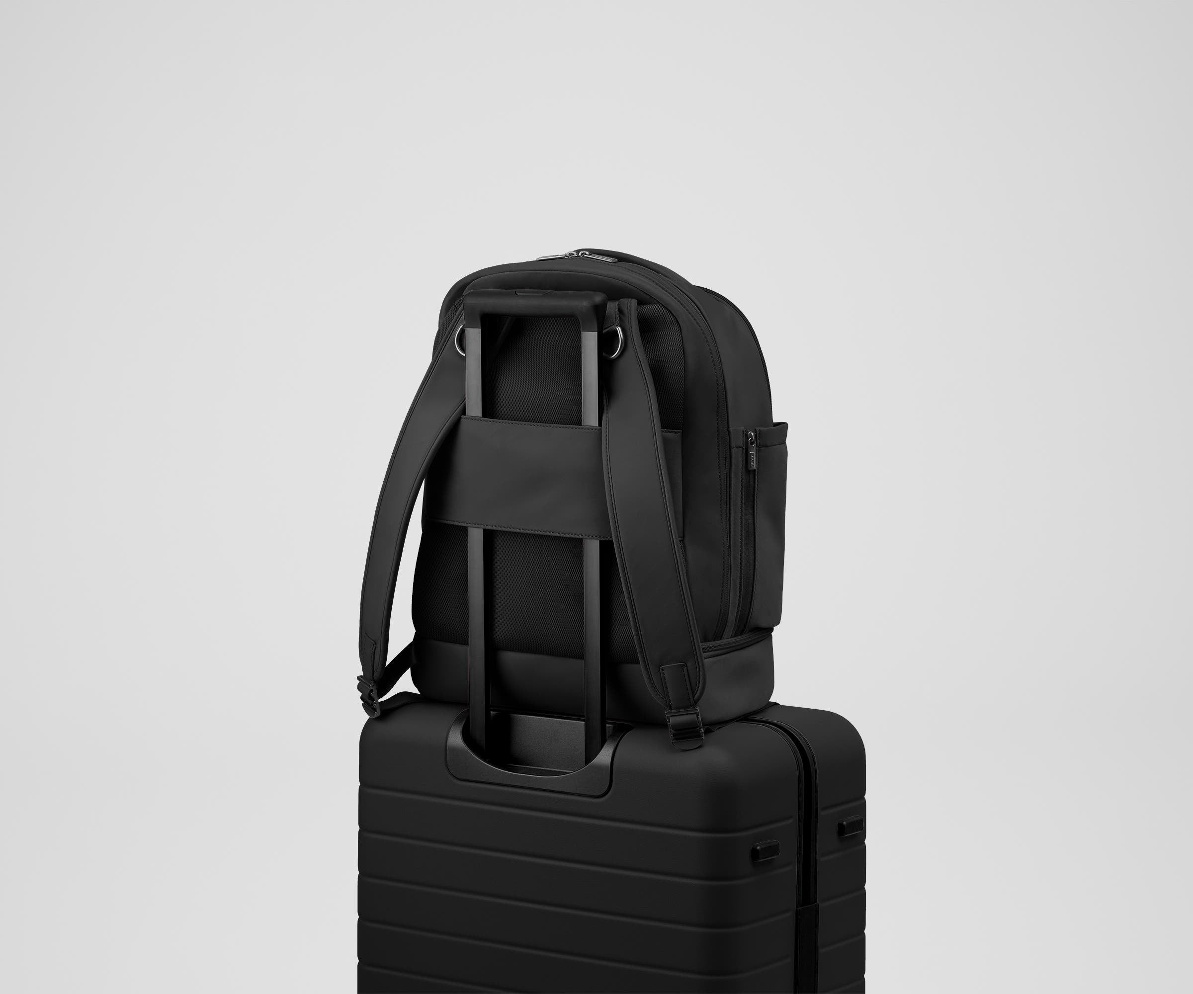 Premium Double Diaper Backpack in Jet Black - Spacious Baby Essentials Organizer for Travel, Hiking & Daily Parenting - Waterproof & Durable Design