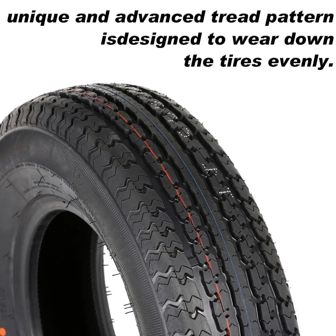 ST225/75R15 Radial Trailer Tire with Rim - 10 Ply Load Range E (1 Pack) - Heavy Duty for Boat Trailers, Utility Trailers & Campers