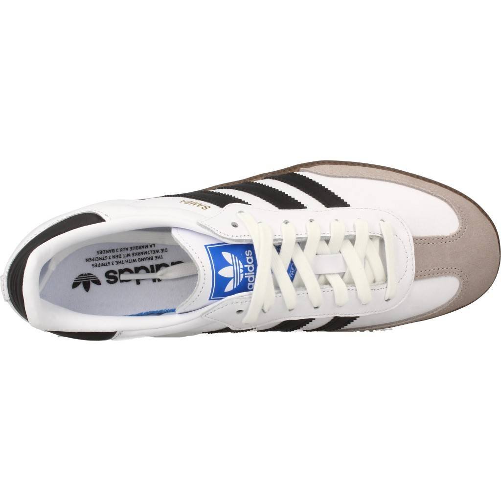 adidas Samba OG Men's Fitness Sneakers - White/Black/Gum - Size 8.5 US | Classic Comfort for Running, Gym & Casual Wear