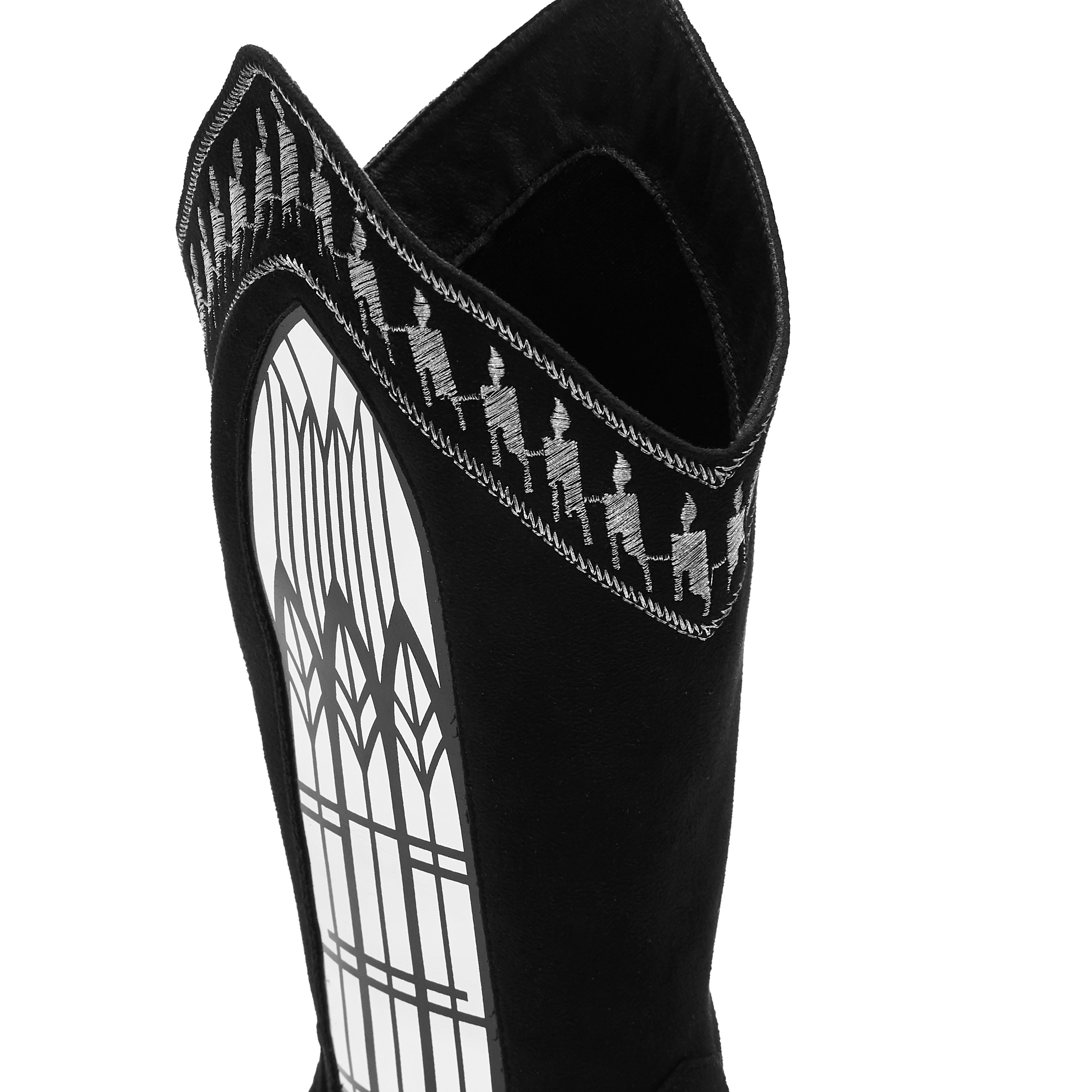Broken Confessions Cowboy Boots for Women - Stylish Black Western Boots for Country Fashion, Rodeo & Night Out
