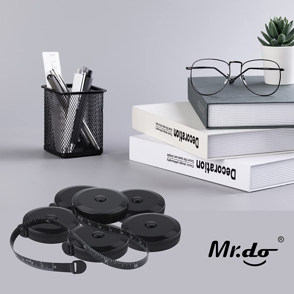 Dual Sided Retractable Body Measuring Tape - 60 Inch/150 cm Soft Sewing Tailor Tape Measure for Clothing & Weight Loss Tracking | Perfect for DIY Sewing, Fitness Progress & Body Measurements