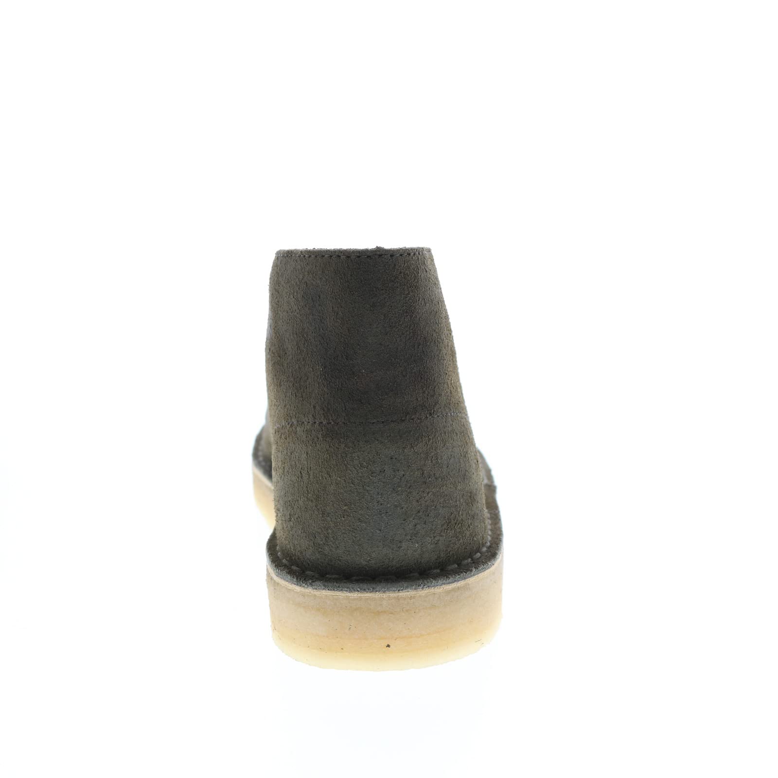 Clarks Men's Desert Coal Green Leather Desert Boots - Size 12 | Comfortable Casual Shoes for Outdoor Walking, Travel & Everyday Wear