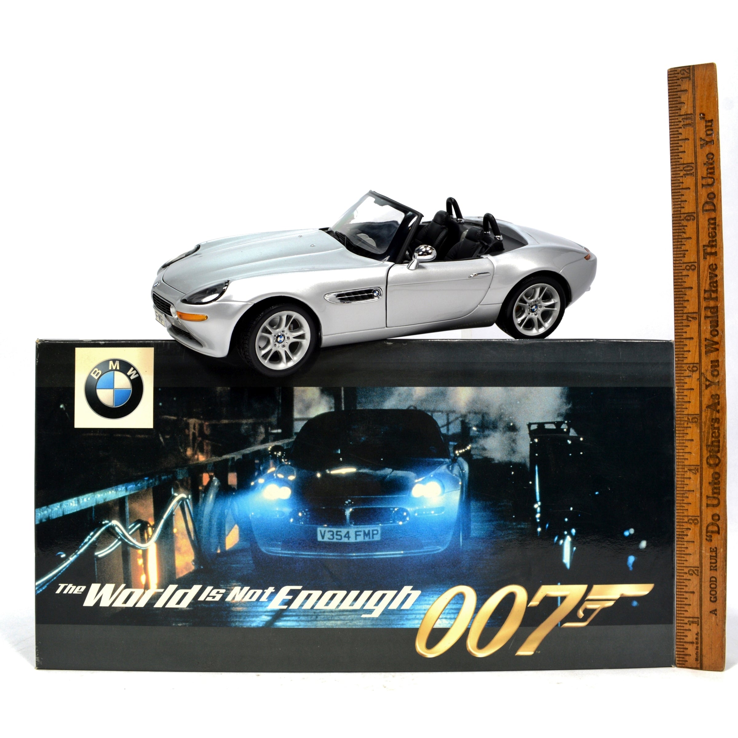 Exclusive 1:18 Scale James Bond BMW Z8 Diecast Model Car by Kyosho - Collectible Toy for Movie Fans & Car Enthusiasts - Perfect for Display, Gifts, and 007 Memorabilia Collections