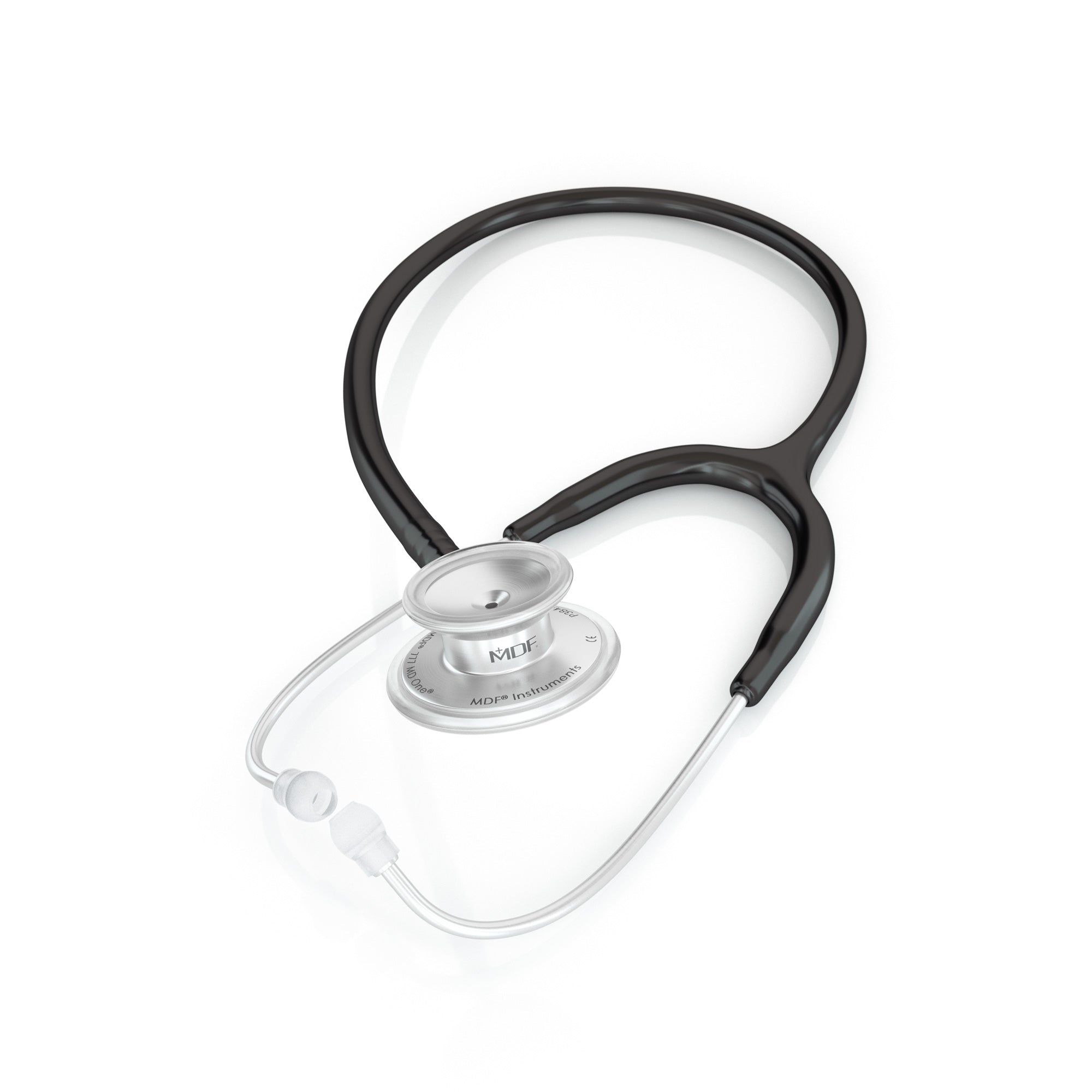 MD One® Premium Black Adult Stethoscope for Medical Professionals - Ideal for Doctors, Nurses & Healthcare Workers in Hospitals & Clinics