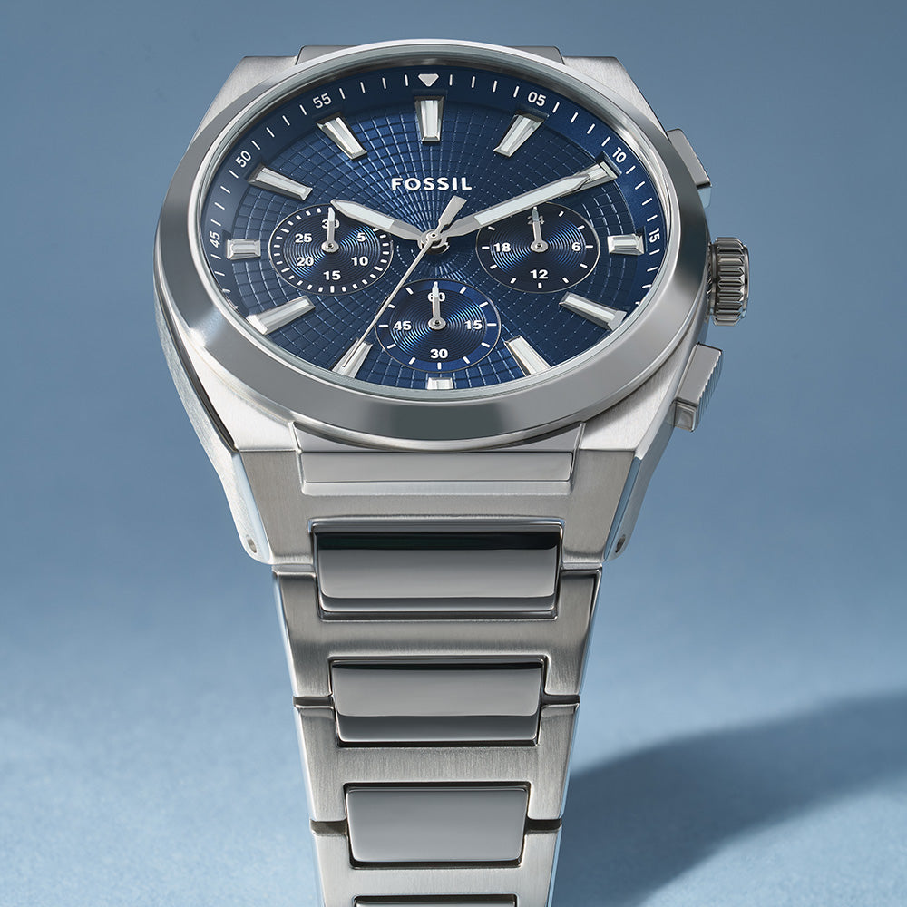 Fossil Everett FS6104 Men's Chronograph Watch - Stylish Analog Quartz Timepiece for Business, Casual & Everyday Wear