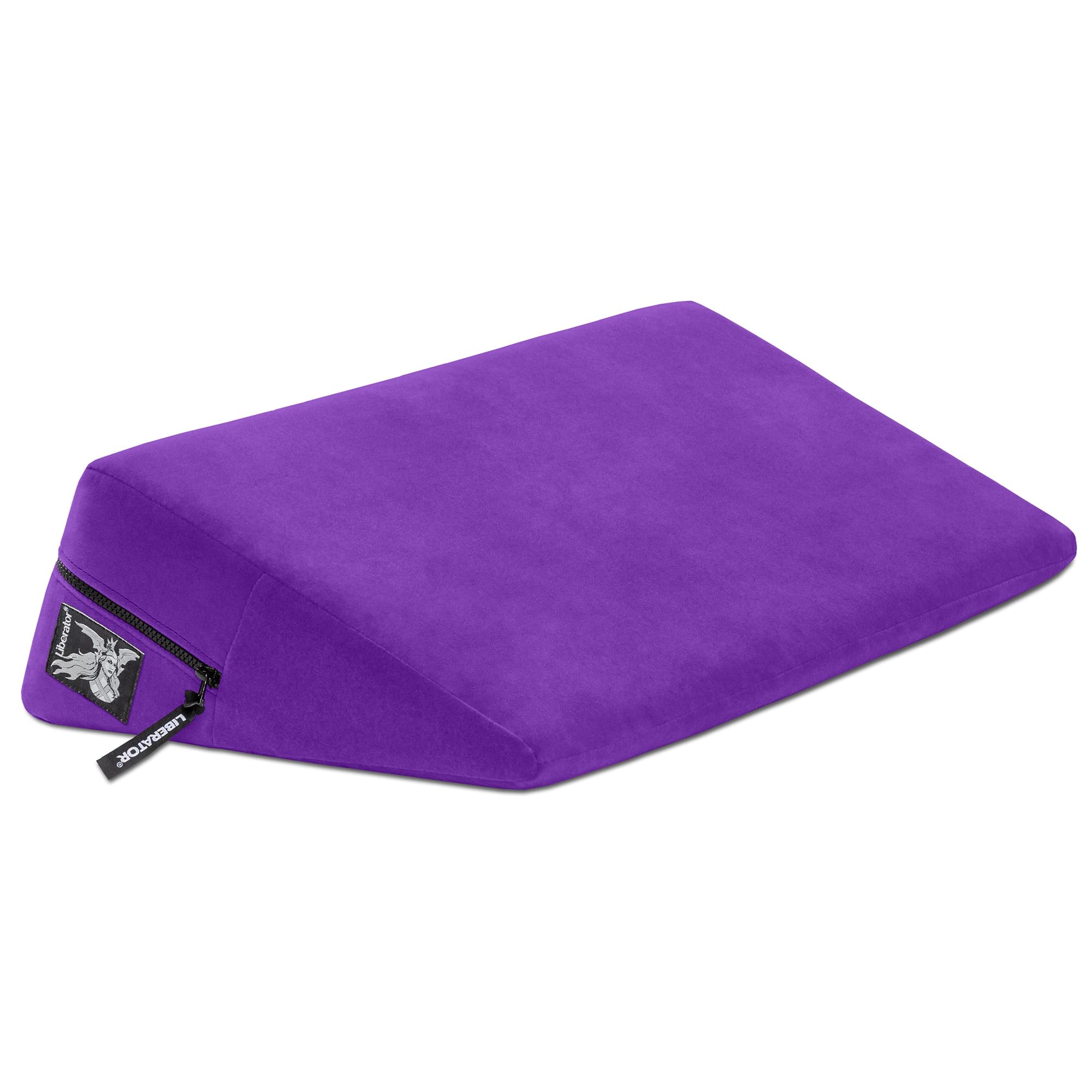 Liberator Wedge Intimate Sex Positioning Pillow - Purple Microfiber Support Cushion for Couples (24 Inch) - Perfect for Enhanced Comfort, Intimacy & Bedroom Play