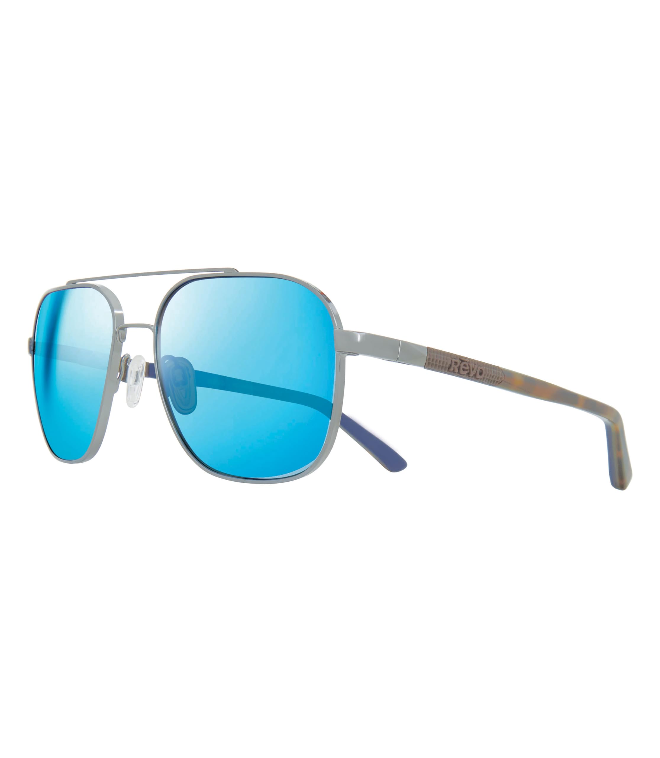 Revo Arthur Polarized Sunglasses for Men & Women - Crystal Glass Lens, Metal Aviator Frame - UV Protection for Driving, Fishing & Outdoor Activities