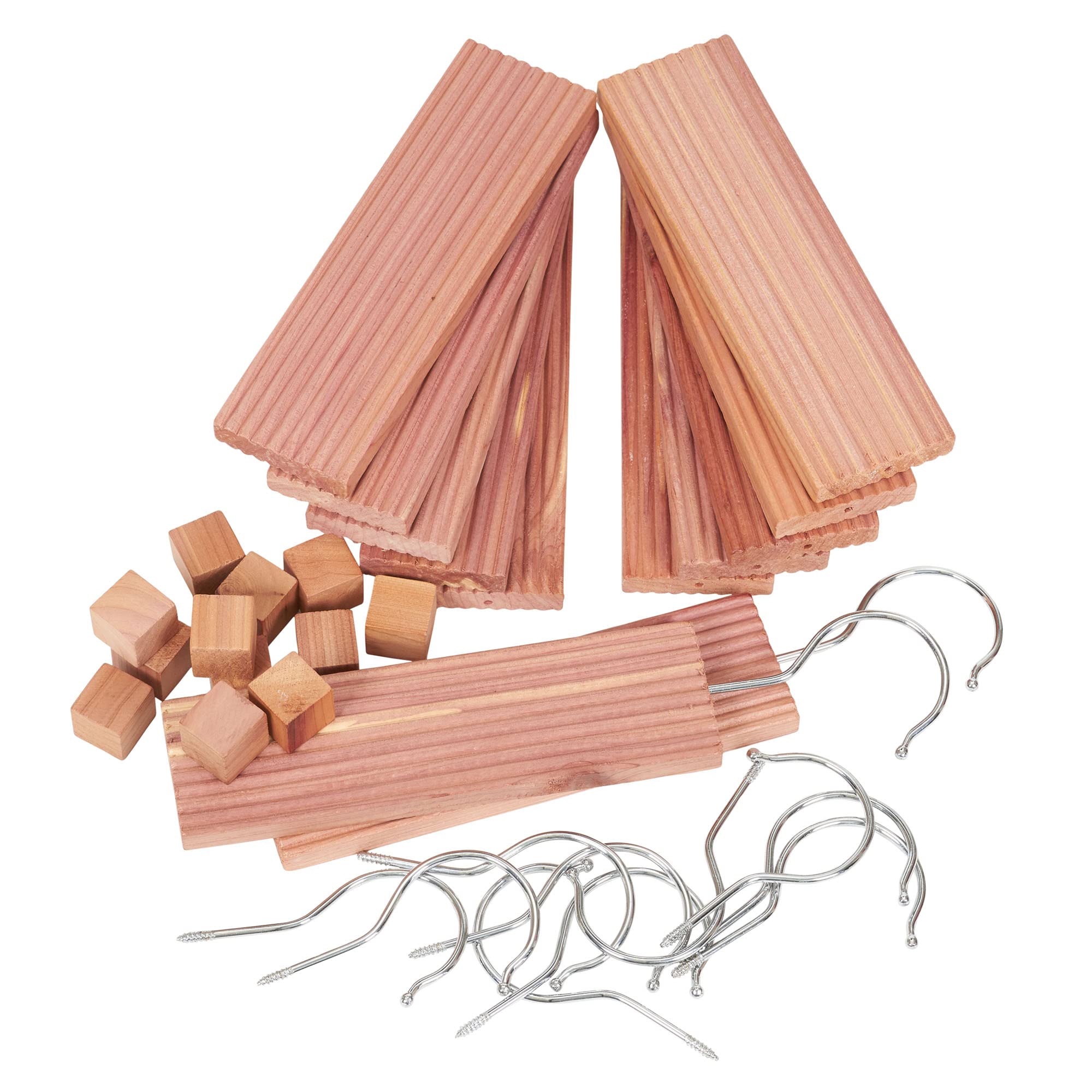 Premium Cedar Wood Closet Hangers Set (6-Pack) - Natural Brown, Aromatic & Moth-Repellent for Wardrobe Organization - Perfect for Closets, Storage & Travel Garment Bags