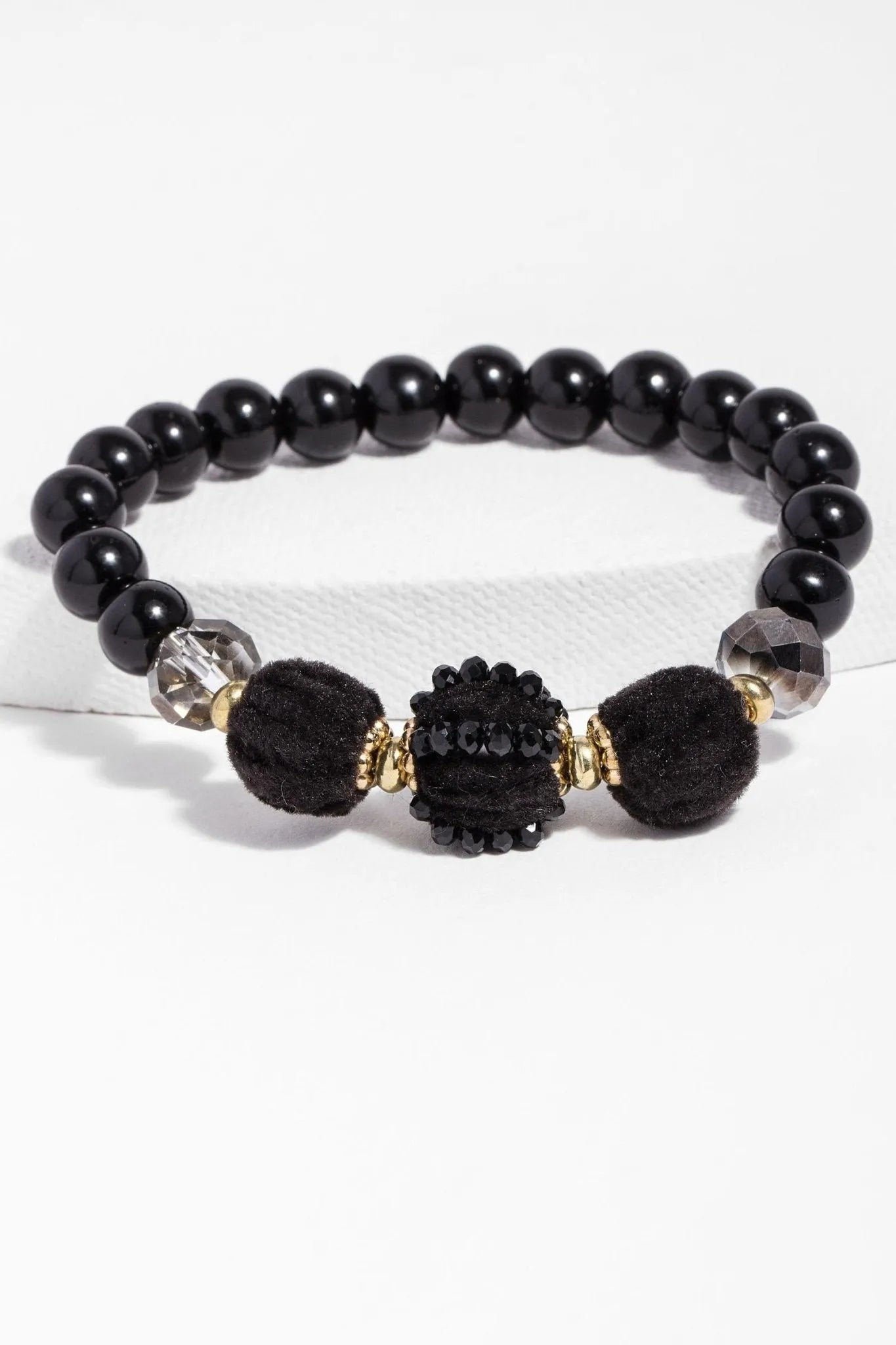 Multi Beaded Stretch Bracelet for Women - Adjustable Elastic Beaded Bracelets Set - Fashion Jewelry for Casual Wear, Parties & Gifts