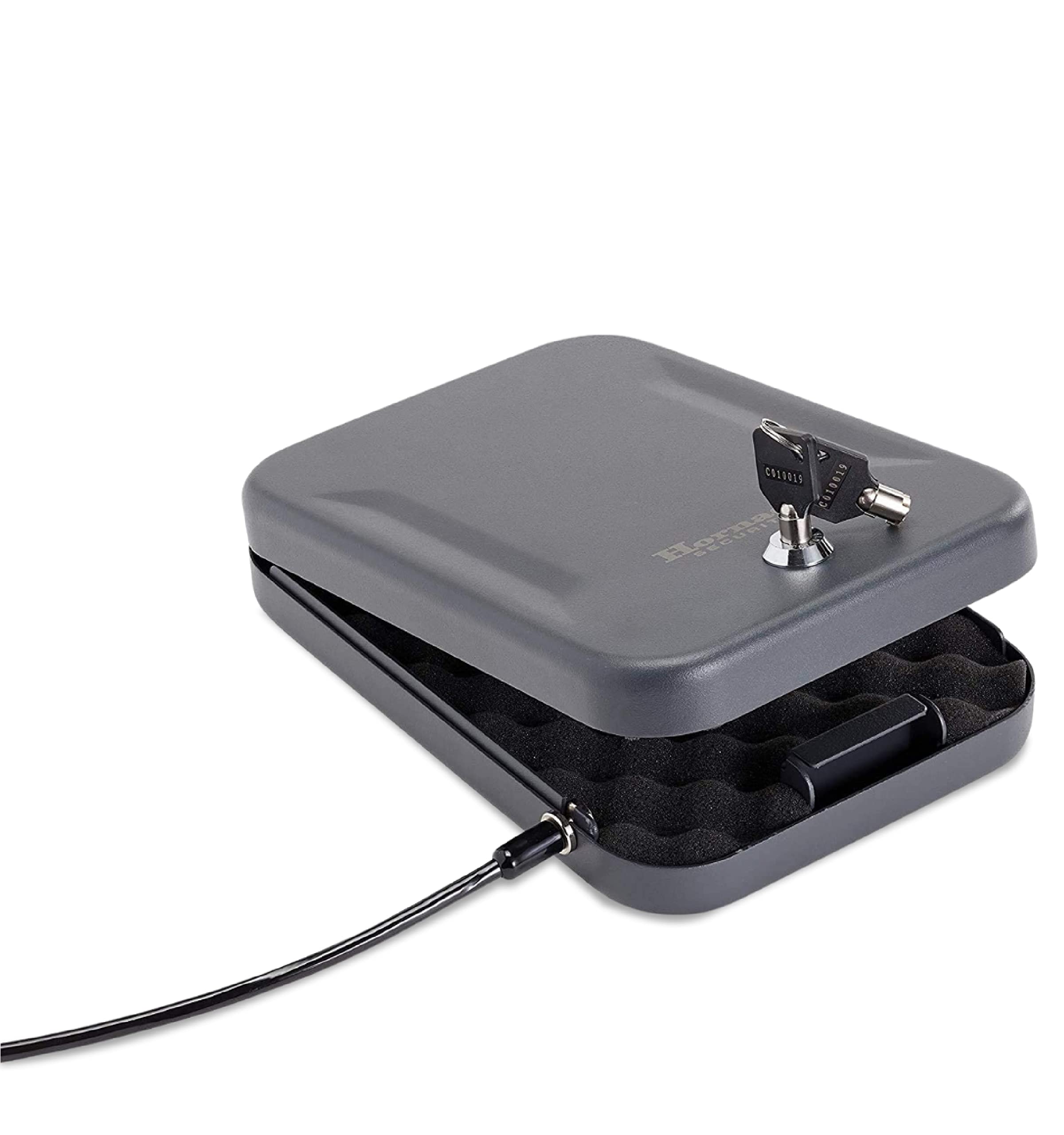 Hornady Lockbox for Guns and Valuables - Secure Handgun Safe with Keypad Entry | Perfect for Home, Office & Travel Security