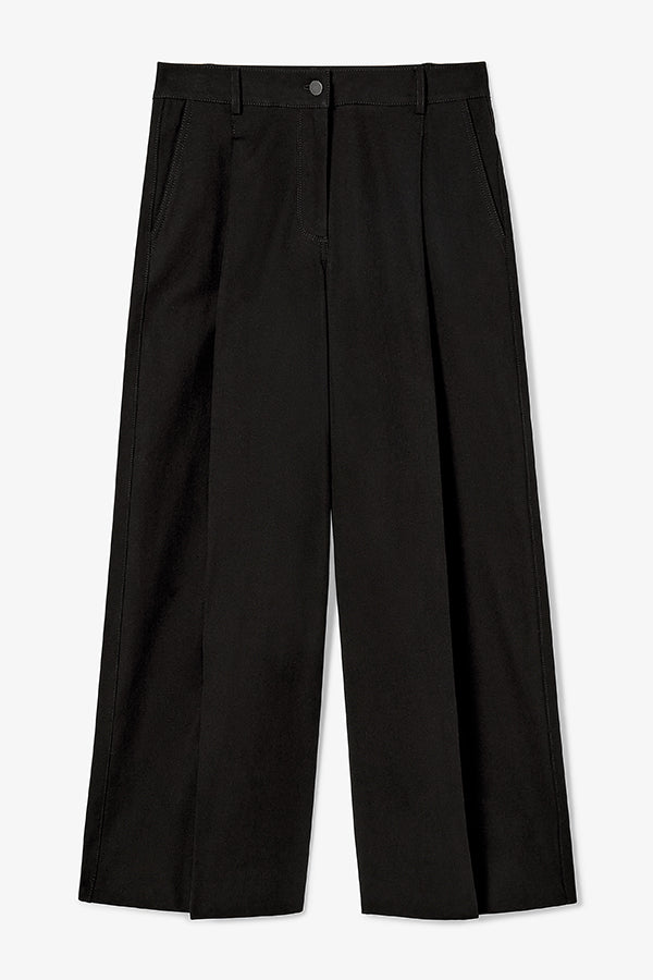 Harrison Wide Pleated Jeans for Women - High Waist Stretch Denim Pants - Comfortable & Stylish Black Jeans for Casual Wear, Work, and Everyday Outfits