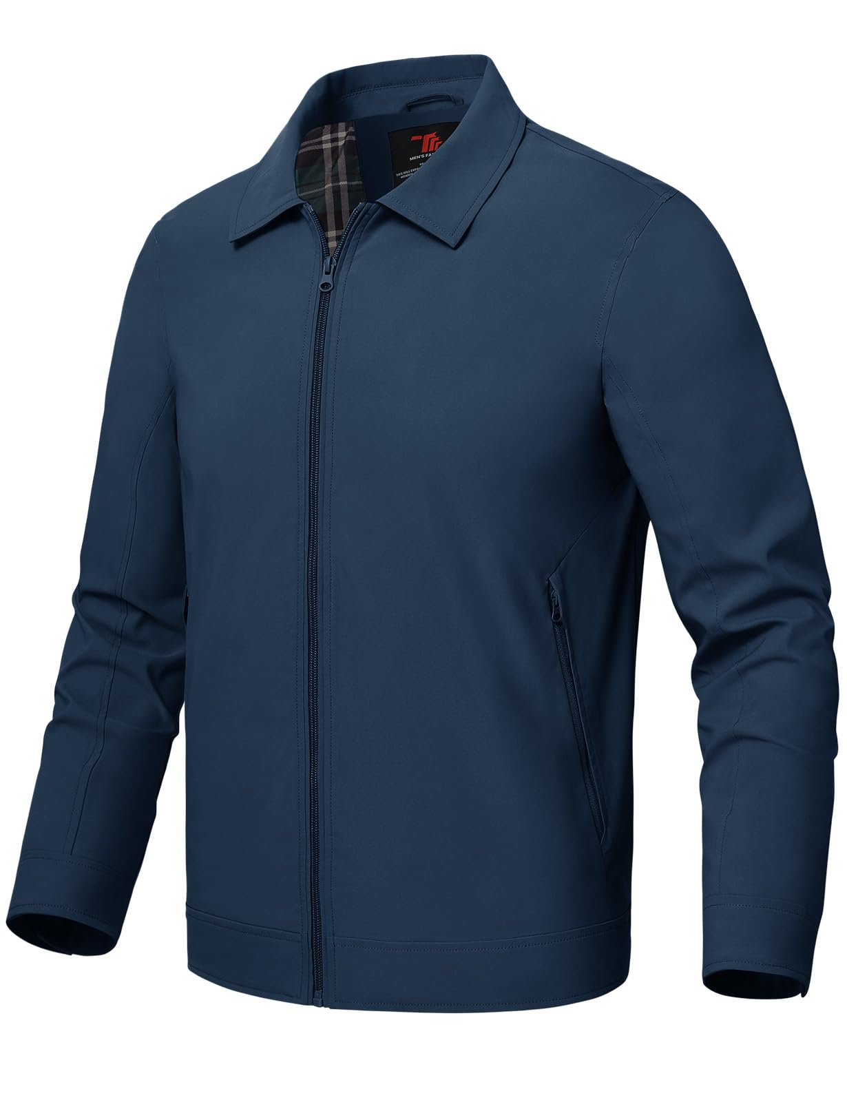 Rdruko Men's Lightweight Windbreaker Jacket - Stylish Spring & Fall Casual Jacket with Pockets - Perfect for Outdoor Activities, Travel & Daily Wear