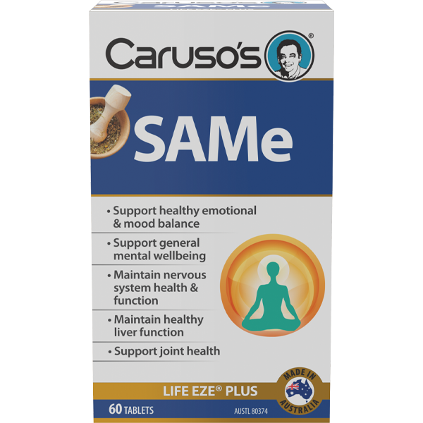 Carusos SAMe Life Eze Plus Supplement (Refrigerated) - Supports Joint Health & Mood Balance - Perfect for Active Lifestyles & Wellness Routines