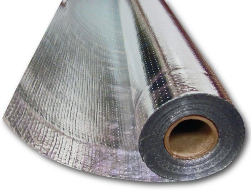500sqft 4x125 Pure Aluminum Perforated Radiant Barrier Double Sided Attic Foil Insulation - Heat Reflective Foil for Attic, Roof & Garage - Energy Efficient Home Insulation Solution for Summer & Winter