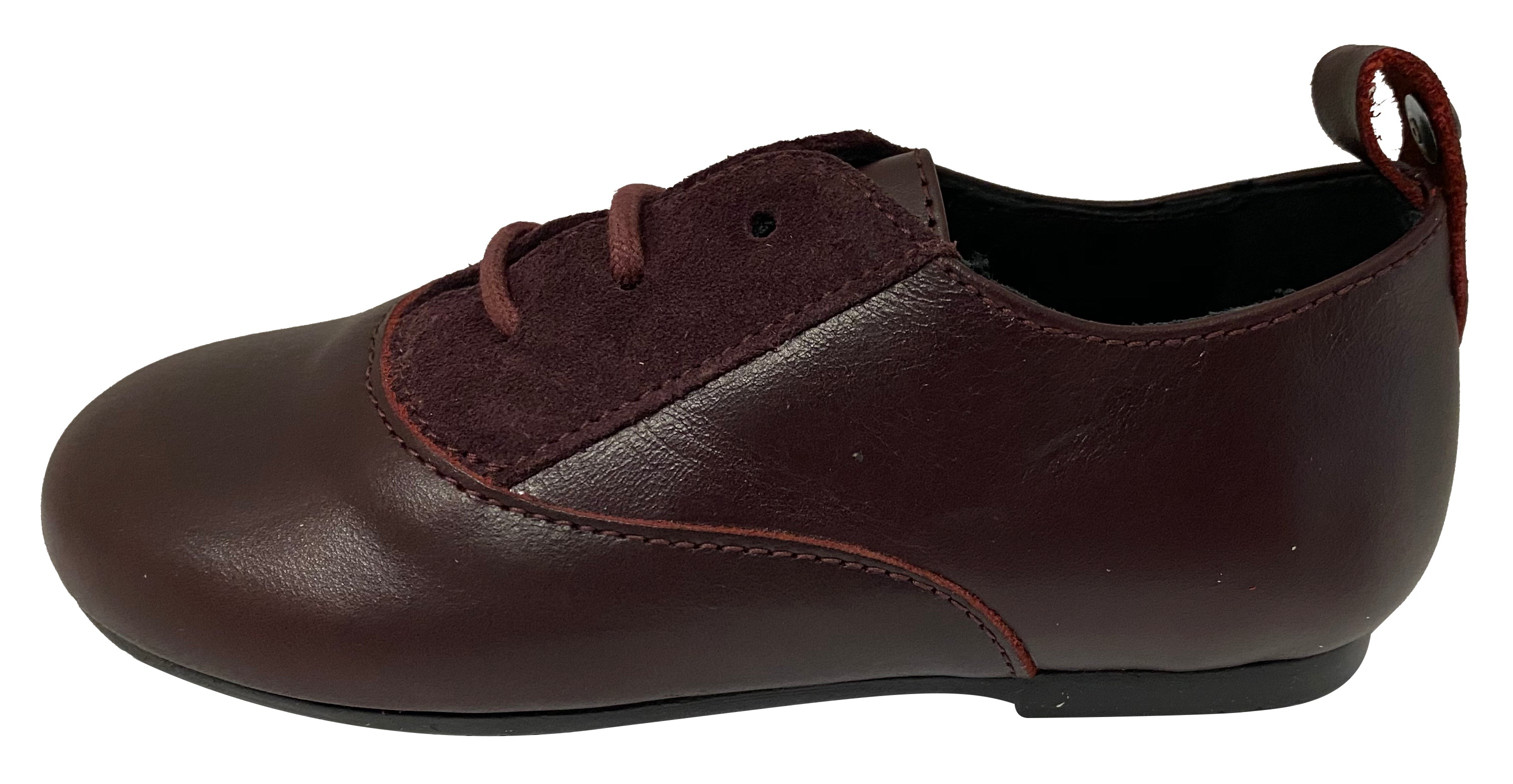 Manuela de Juan Kids' Devany Lace-Up Sneakers - Burgundy Sierra | Comfortable School Shoes for Boys & Girls | Perfect for School, Play & Everyday Wear