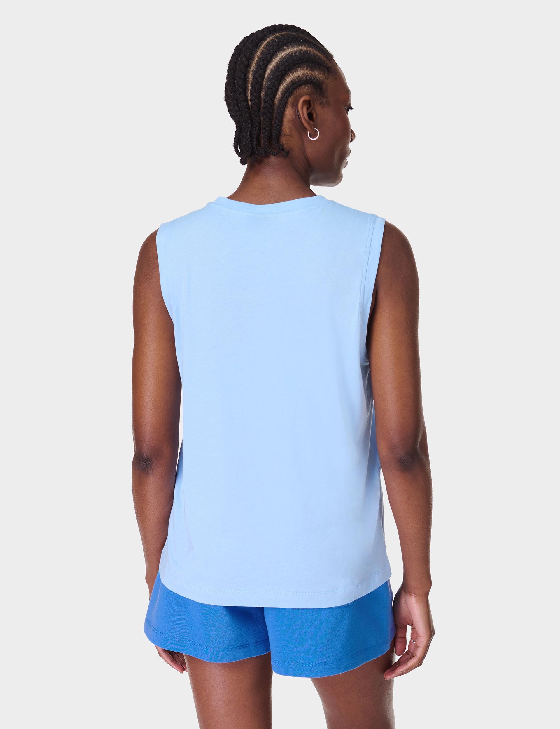 Essential Sleeveless Vest for Women - Lightweight Breeze Blue Summer Tank Top | Perfect for Outdoor Activities, Beach & Casual Wear
