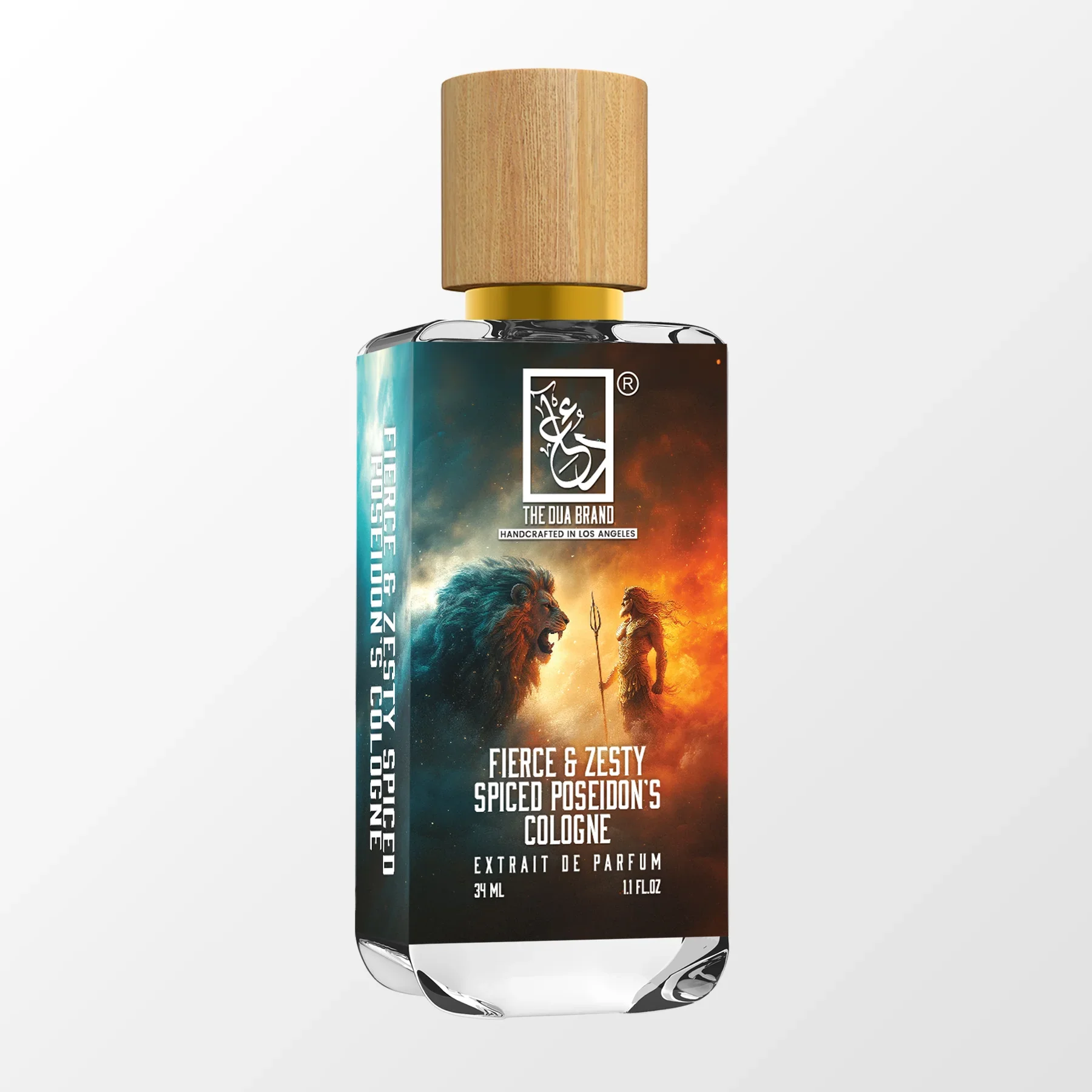 Fierce & Zesty Spiced Poseidon's Cologne for Men - Long Lasting Aquatic Aromatic Fragrance | Perfect for Date Night, Office Wear & Special Occasions
