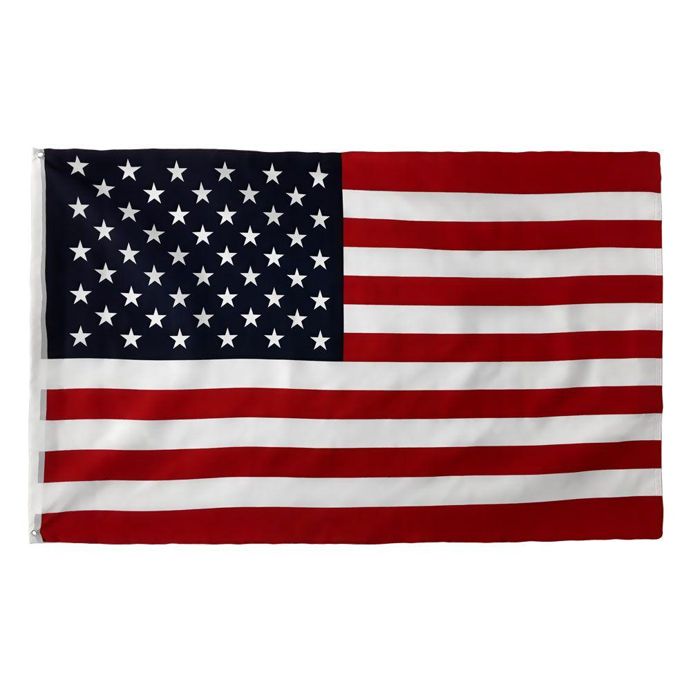 6' Foot USA 30x48 American Flag Aluminum Flag Pole Kit Set with Gold Eagle Decoration - Heavy Duty Outdoor Flagpole for Front Yard, Garden, and Patriotic Display